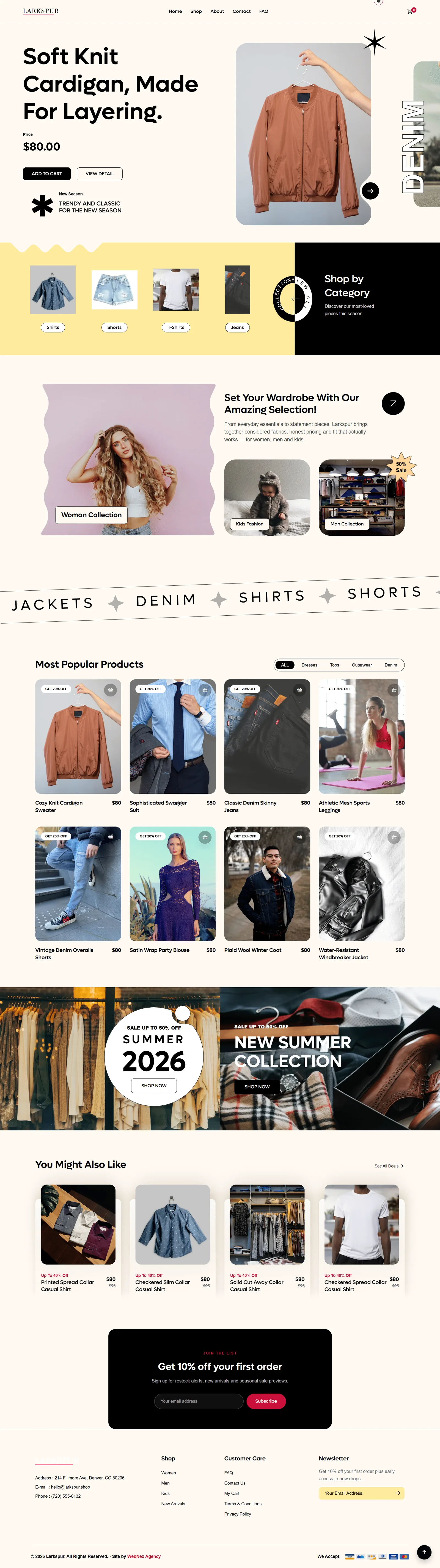 Larkspur - Fashion Boutique template preview