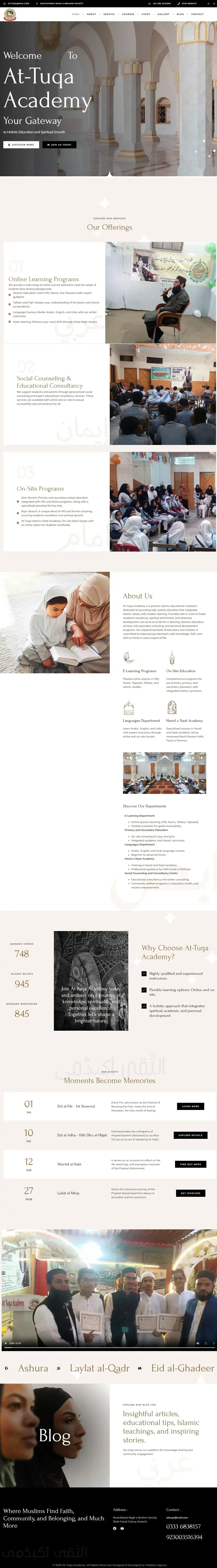 AT-TUQA - Academy website preview