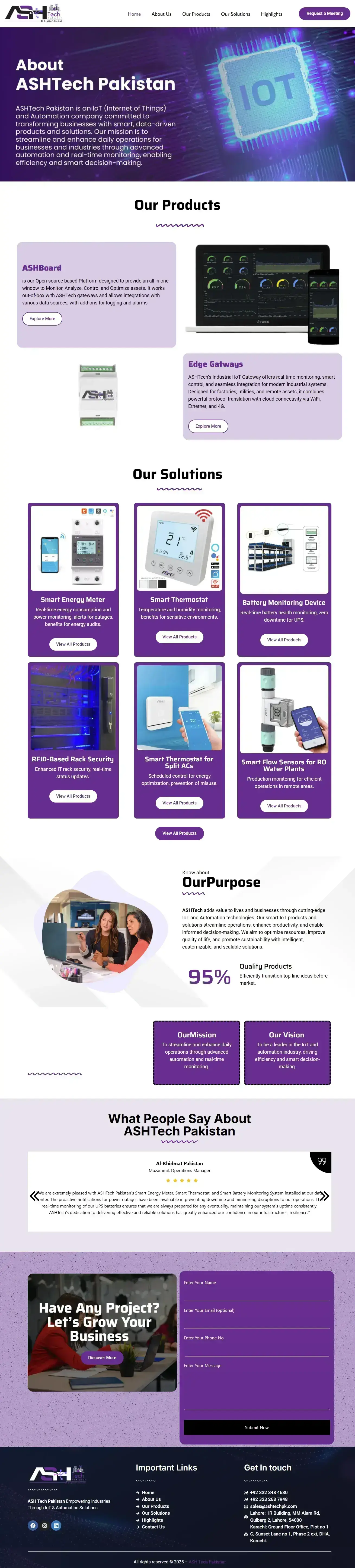 AshTech Agency website preview